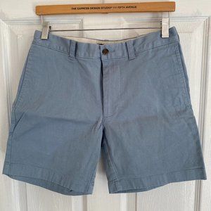 J. Crew Factory 7" flex khaki shorts , 29 waist, Overcast Blue color